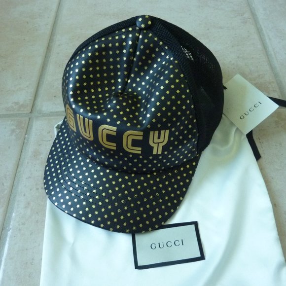 GUCCI Moons Rap 'Guccy' Logo Star Baseball Cap (L) - Picture 3 of 13
